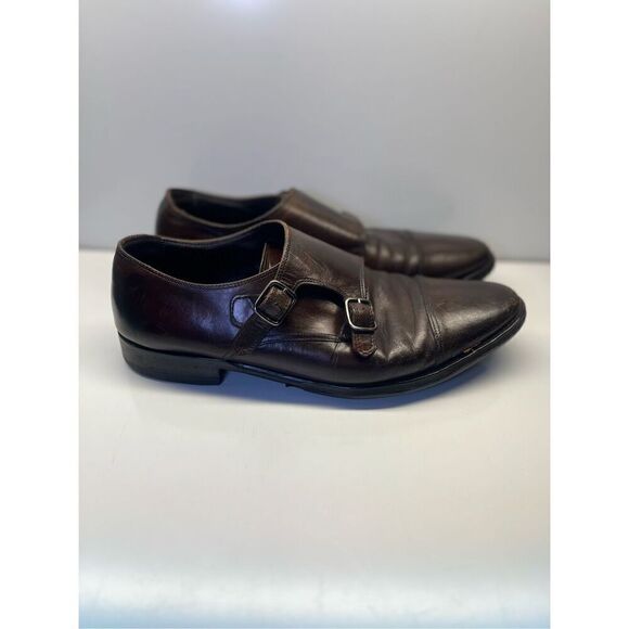SUITSUPPLY Brown Leather Double Monk Strap Dress Men’s Shoes EU 42/ 8 US main image 7